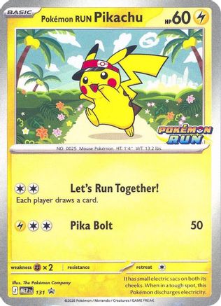 Pokemon Run Pikachu (131) Southeast Asia Exclusives - Promo
