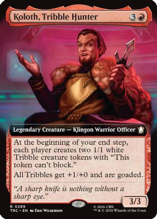 Koloth, Tribble Hunter (Extended Art) (TRK-289) - Star Trek Foil
