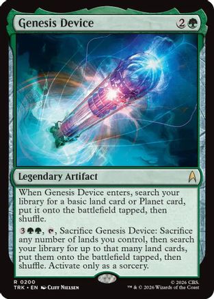 Genesis Device (TRK-200) - Star Trek Foil