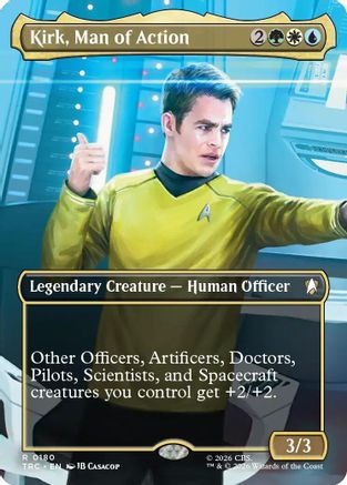 Kirk, Man of Action (Borderless) (TRC-180) - Commander: Star Trek