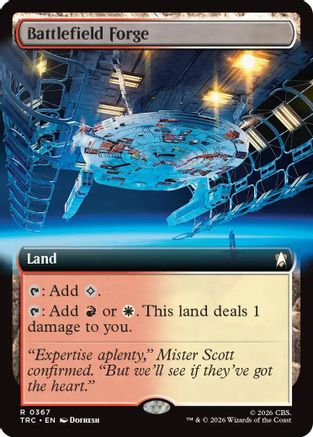 Battlefield Forge (Extended Art) (TRC-367) - Commander: Star Trek