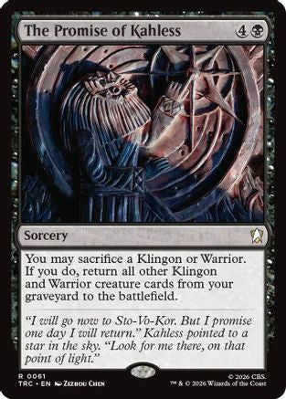 The Promise of Kahless (Surge Foil) (TRC-061) - Commander: Star Trek Foil