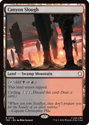 Canyon Slough (Surge Foil) (TRC-516) - Commander: Star Trek Foil
