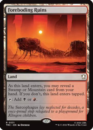 Foreboding Ruins (Surge Foil) (TRC-531) - Commander: Star Trek Foil