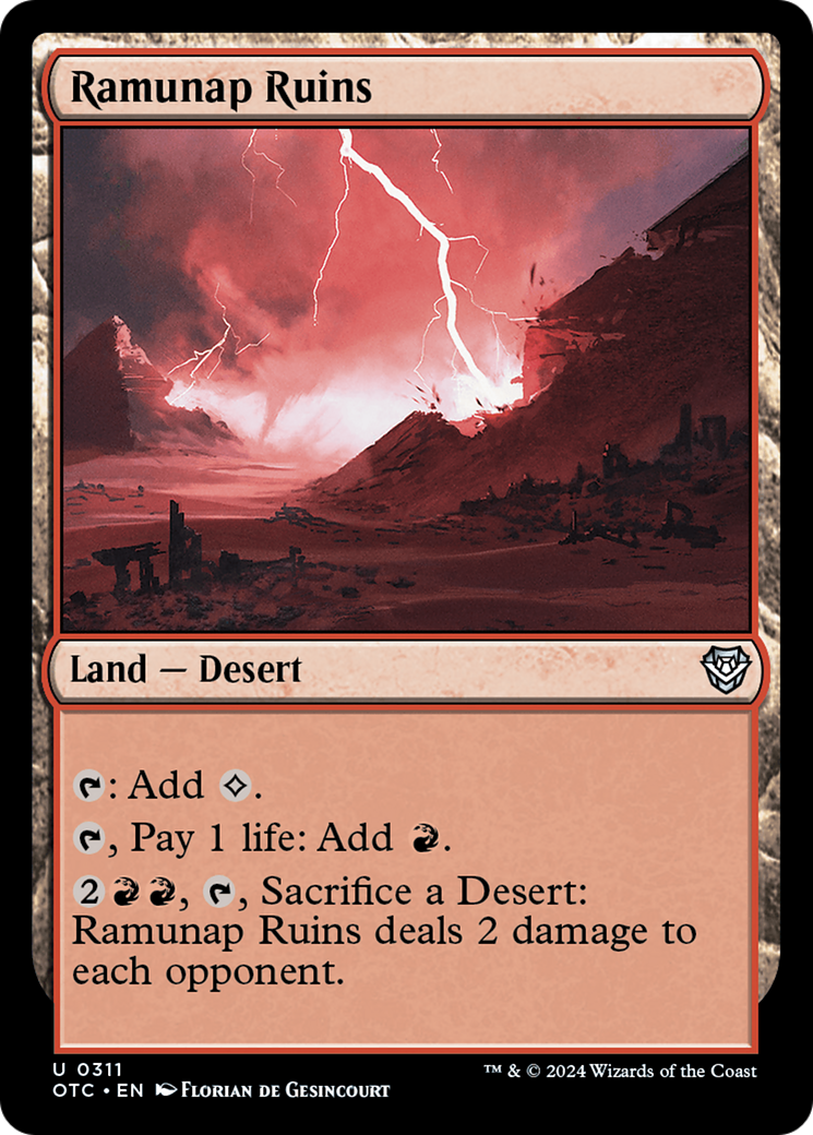 Ramunap Ruins [Outlaws of Thunder Junction Commander]
