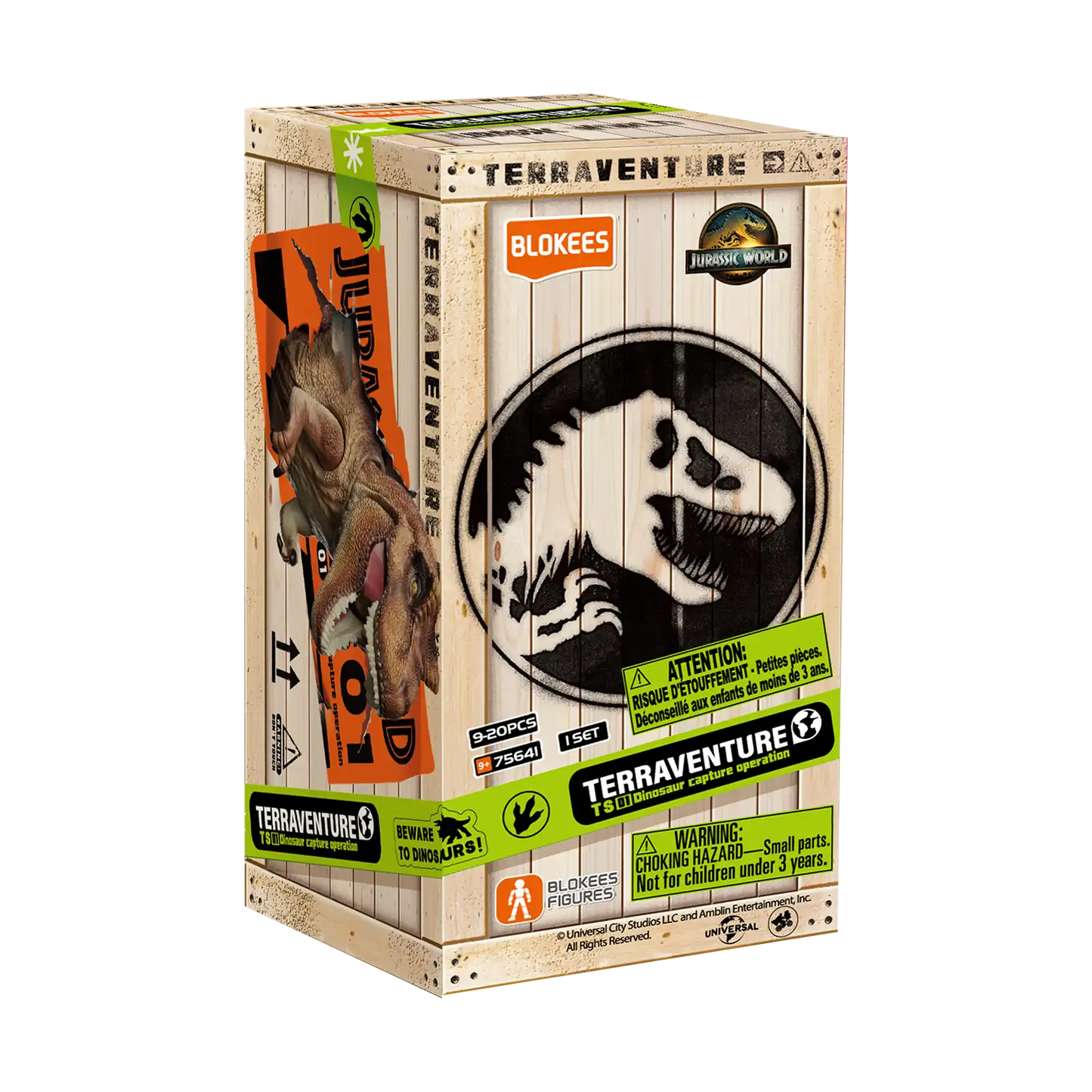 Blokees: Jurassic World TERRAVENTURE - Surprise Wave 1 Dinosaur Capture Operation Blind Box