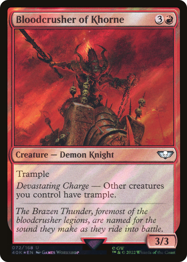 Bloodcrusher of Khorne (Surge Foil) [Warhammer 40,000]