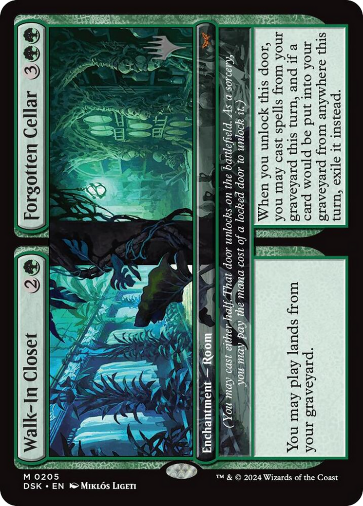 Walk-In Closet // Forgotten Cellar (Promo Pack) [Duskmourn: House of Horror Promos]