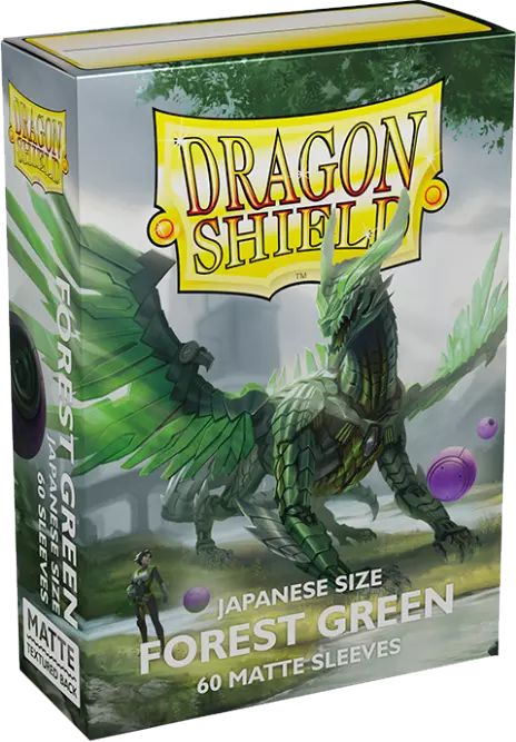Dragon Shield Sleeves Japanese Size - Forest Green