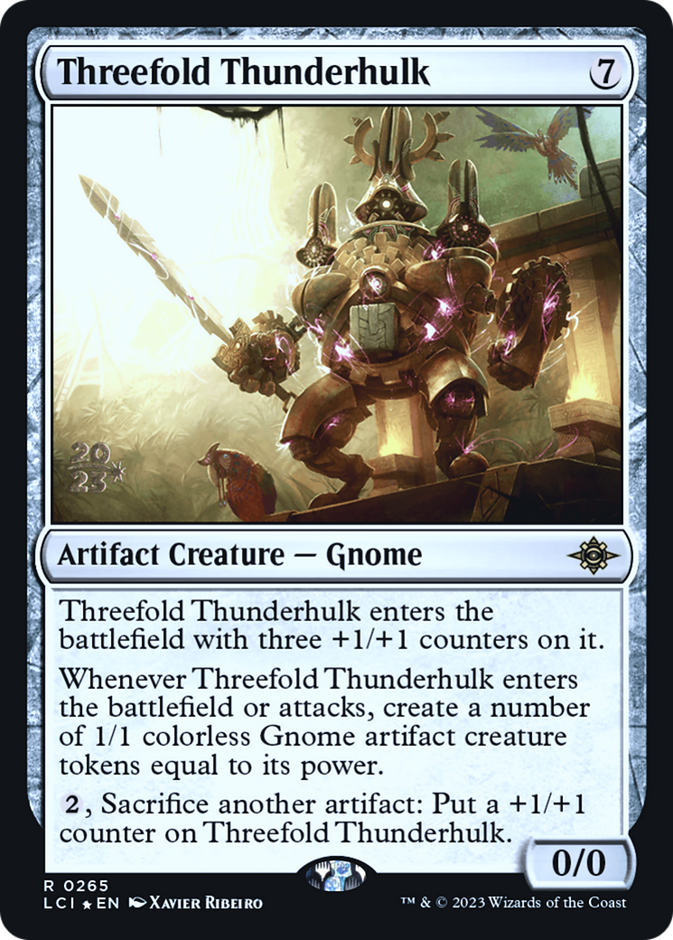 Threefold Thunderhulk [The Lost Caverns of Ixalan Prerelease Cards]