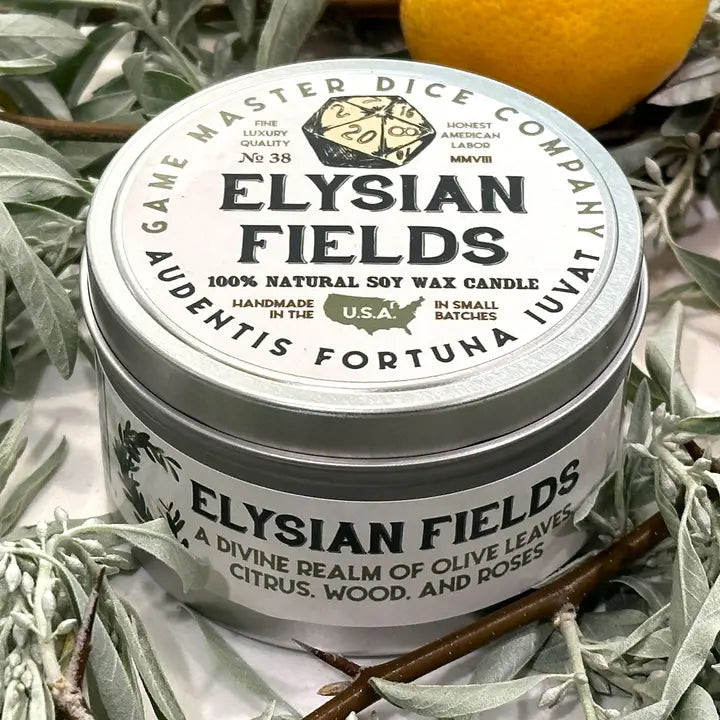 Game Master Dice Candle - Elysian Fields (8oz)