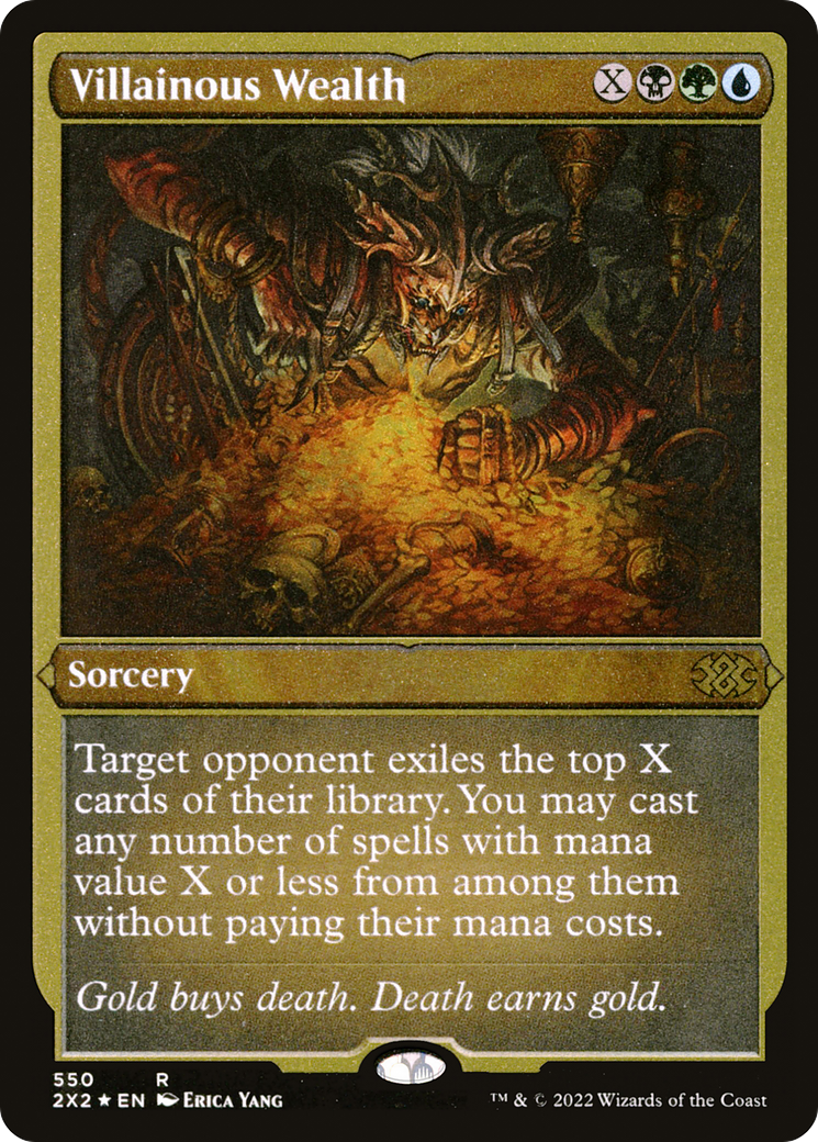 Villainous Wealth (Foil Etched) [Double Masters 2022]