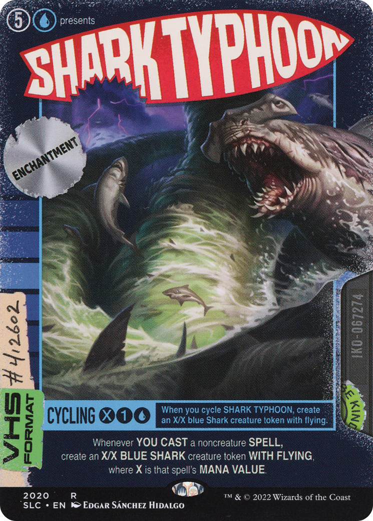 Shark Typhoon (Borderless Alternate Art) [Secret Lair 30th Anniversary Countdown Kit]
