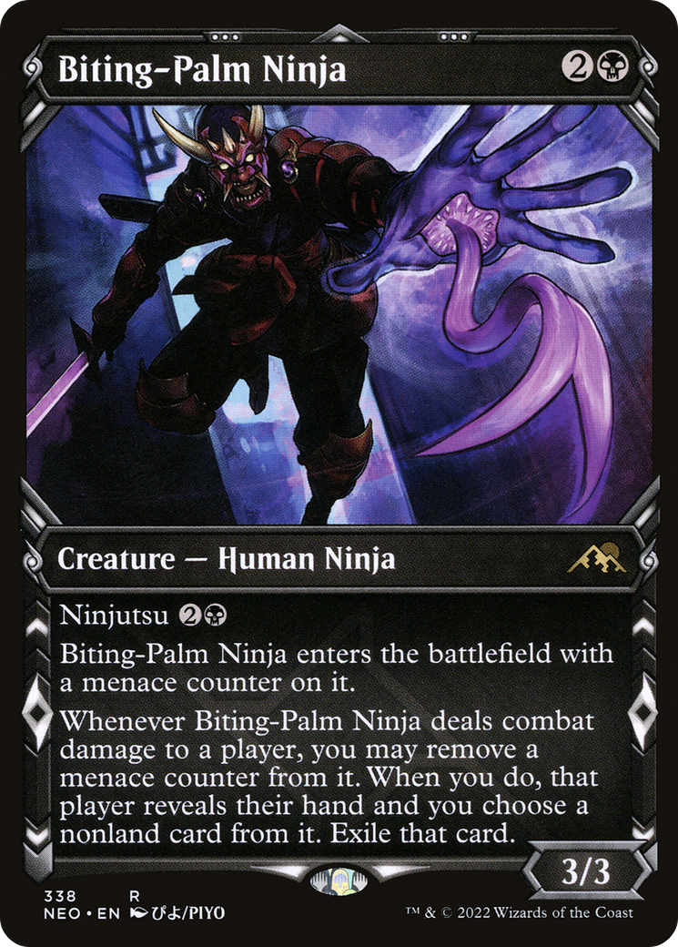 Biting-Palm Ninja (Showcase Ninja) [Kamigawa: Neon Dynasty]