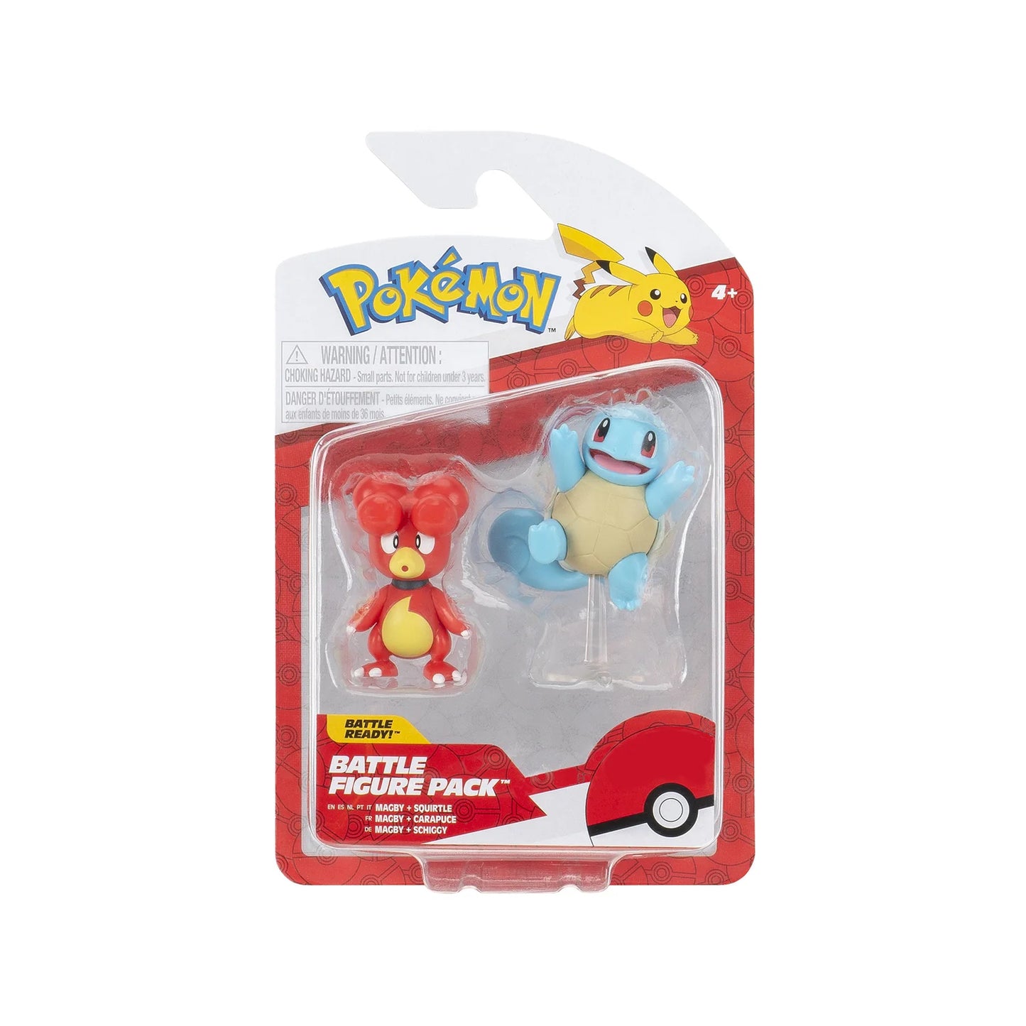 Jazwares Pokemon Battle Figure 2 Pack - Magby & Squirtle