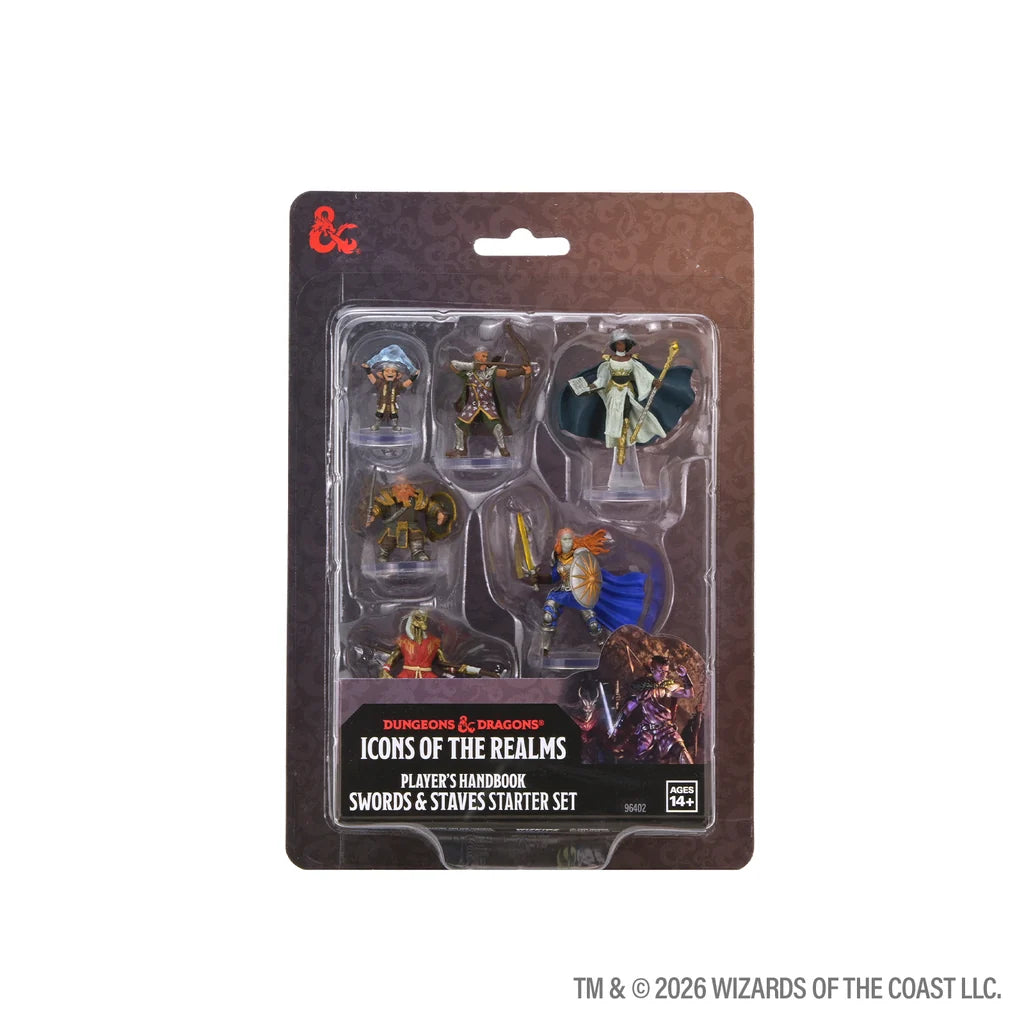 Icons of the Realms: Player's Handbook - Swords & Staves Starter Set Miniatures