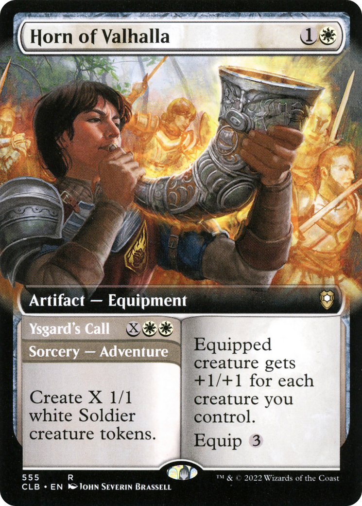 Horn of Valhalla // Ysgard's Call (Extended Art) [Commander Legends: Battle for Baldur's Gate]