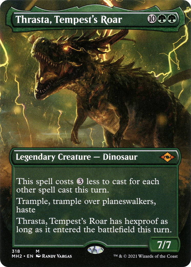Thrasta, Tempest's Roar (Borderless Alternate Art) [Modern Horizons 2]
