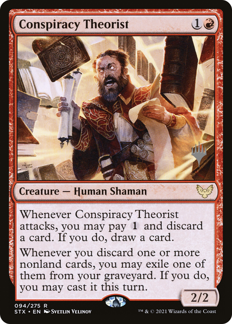 Conspiracy Theorist (Promo Pack) [Strixhaven: School of Mages Promos]