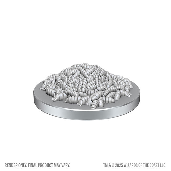 Nolzur's Marvelous Unpainted Miniatures: W28 Swarm of Rot Brubs & Rot Grub Victim