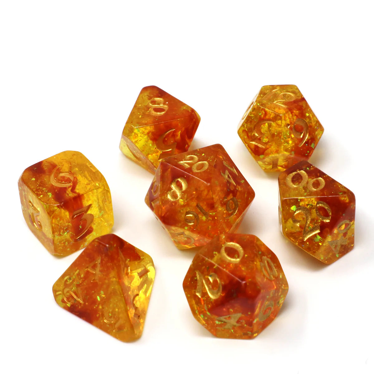 Die Hard Dice 7 Die Dice Set: Autumn Court