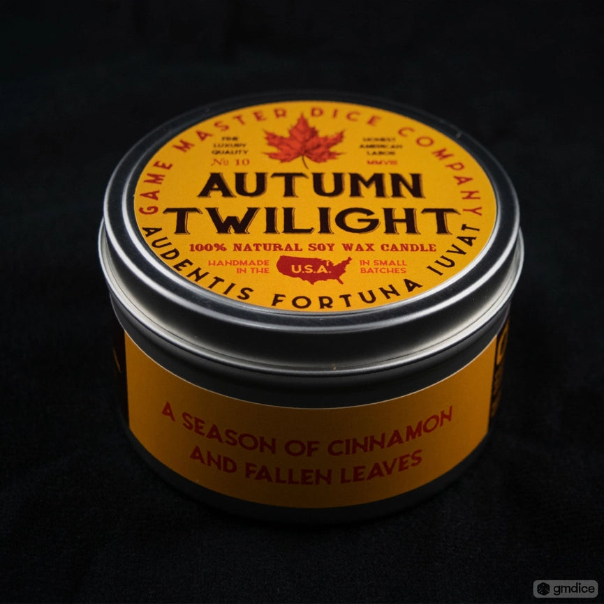 Game Master Dice Candle - Autumn Twilight (1.4 oz.)