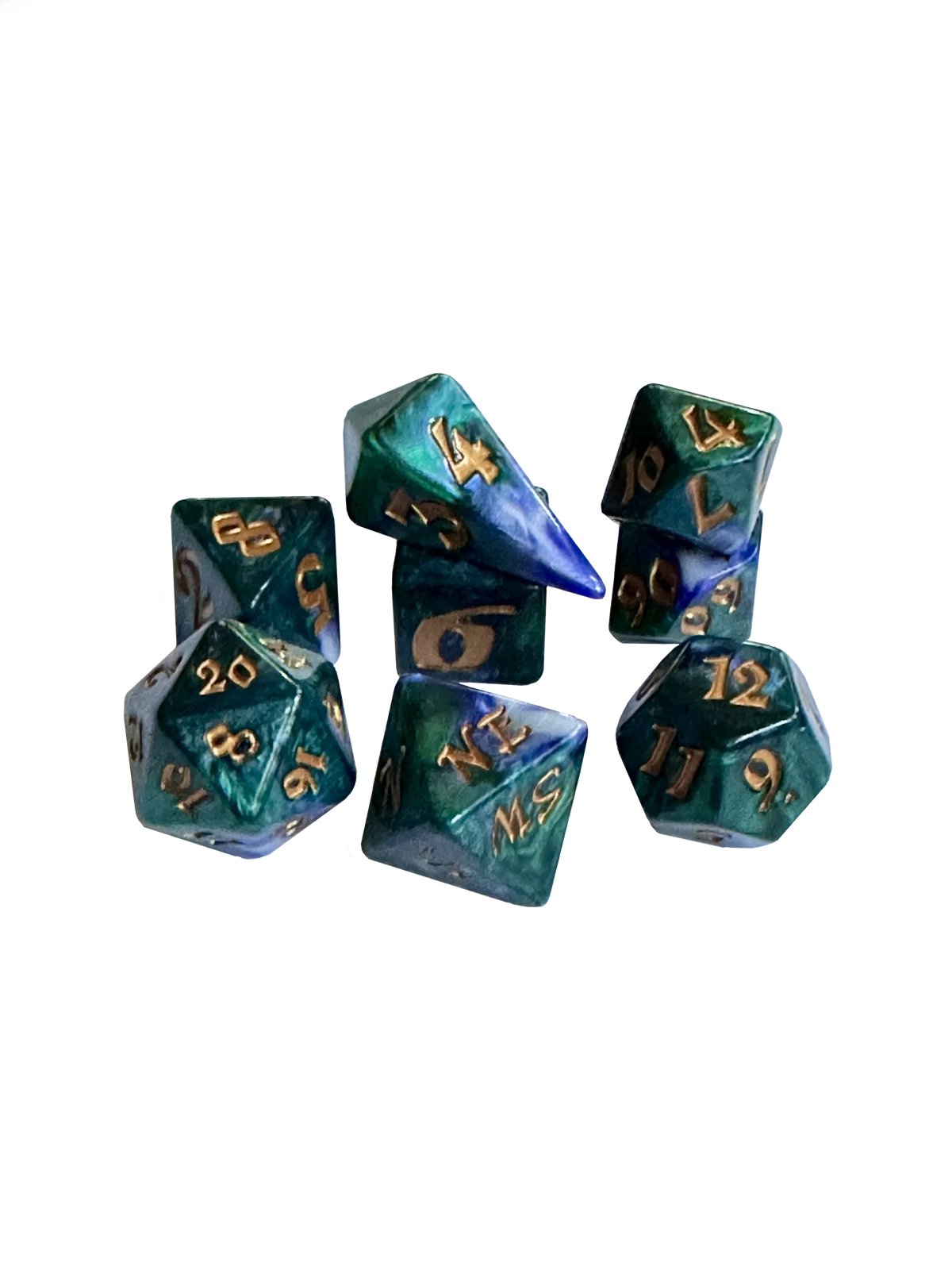 Black Oak Workshop: Expeditions 8 Dice Set - Cloudpine