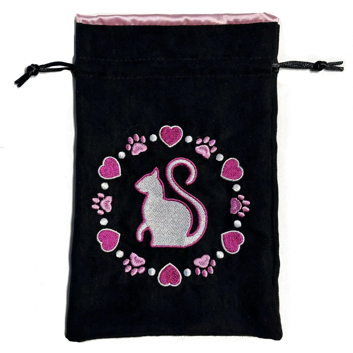 Black Oak Workshop Dice Bag: Kitty Clacks Love