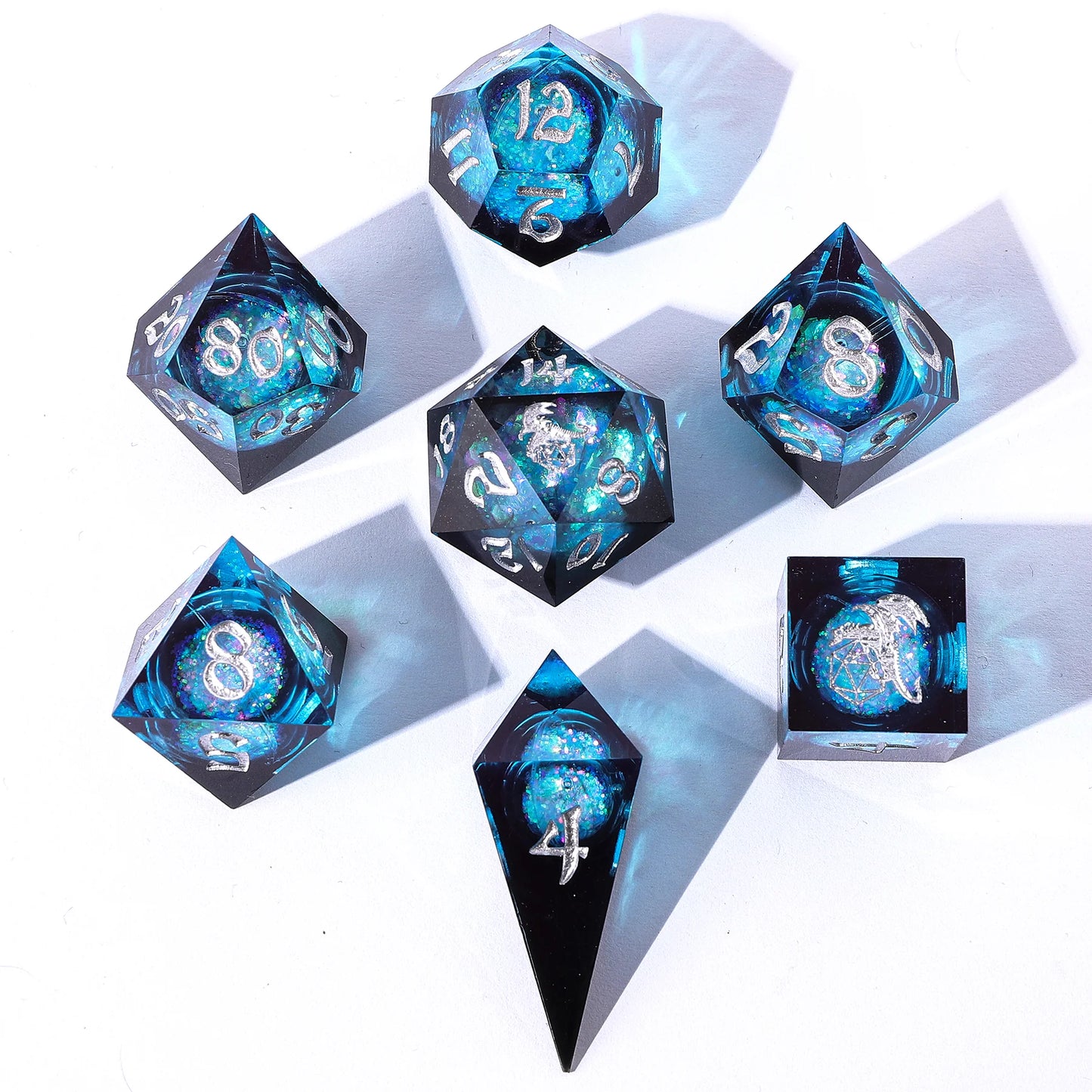 Hymgho Captured Magic Liquid Core Hand Sanded Sharp Edge Resin - Twilight Azure