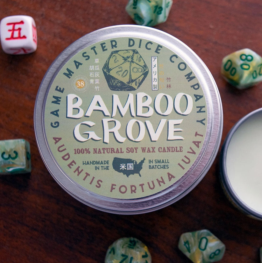 Game Master Dice Candle - Bamboo Grove (8 oz.)