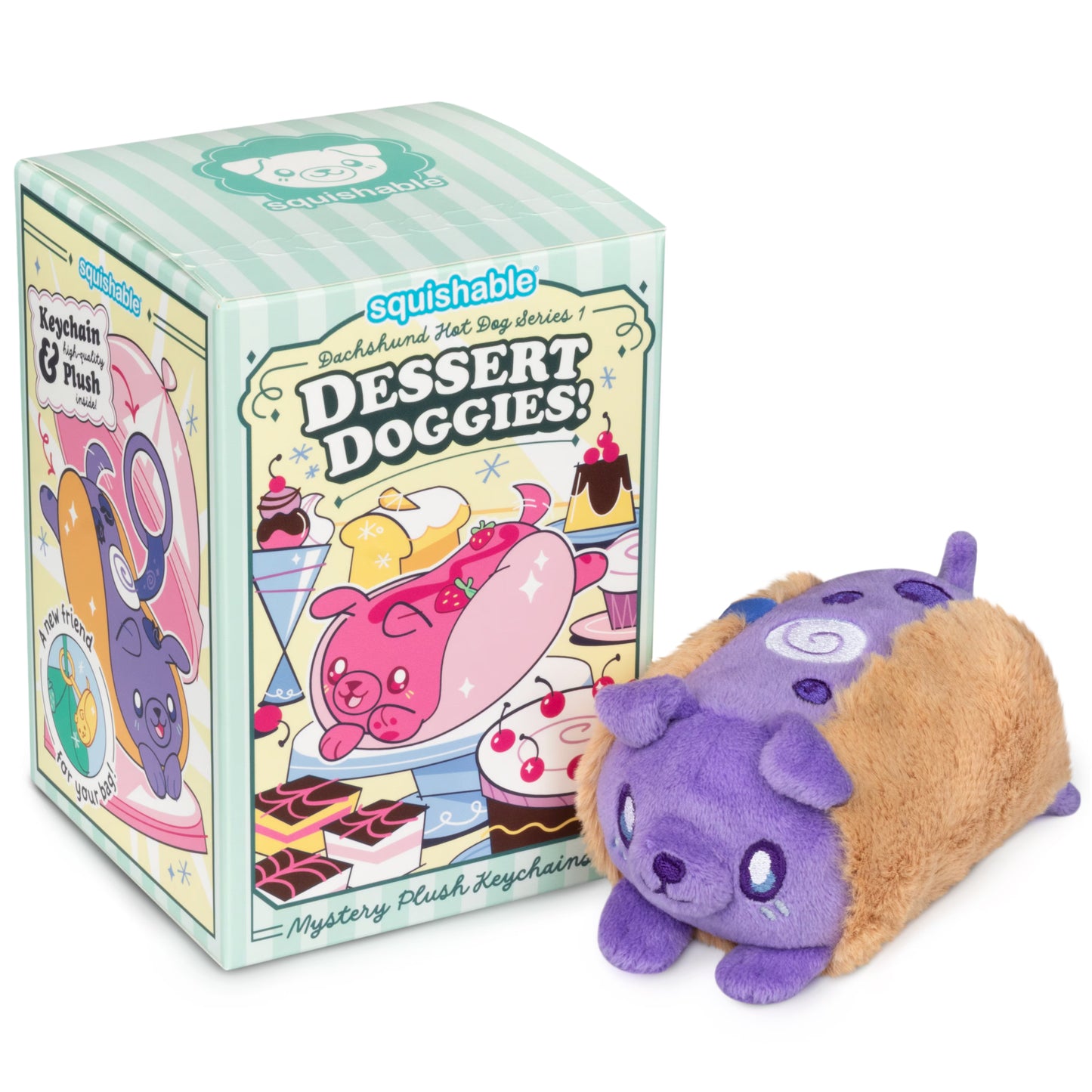 Squishable Dachshund Hot Dog Blind Box, Series 1: Dessert Doggies
