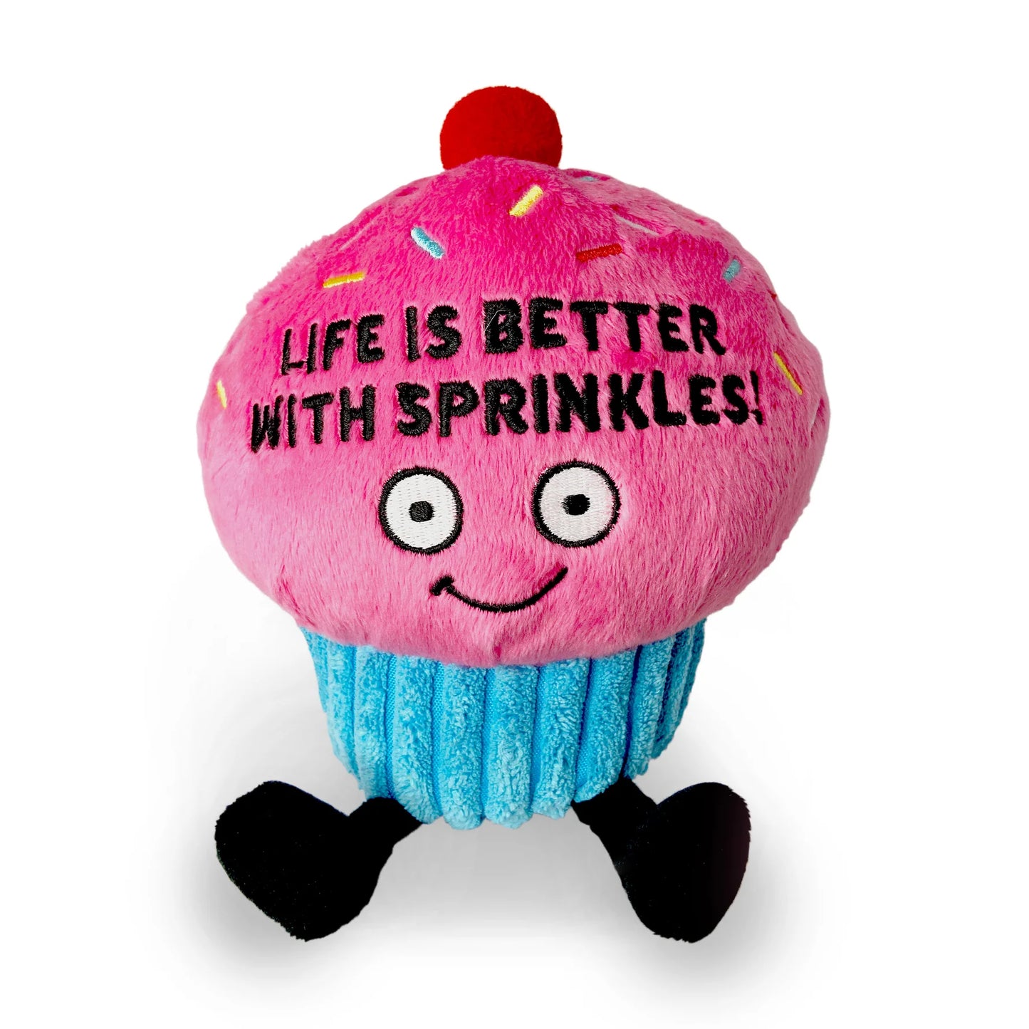 Punchkins "Life is Better With Sprinkles" Plush Cupcake