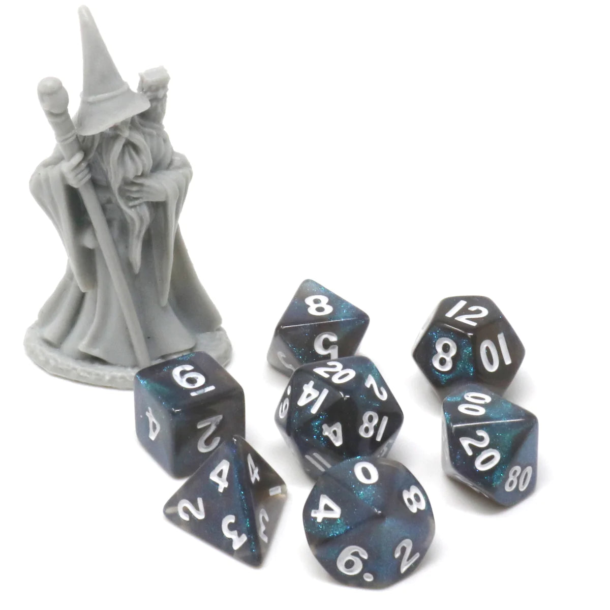 Die Hard Dice Critlings 7pc Mini RPG Set - Deepwave Sparkle