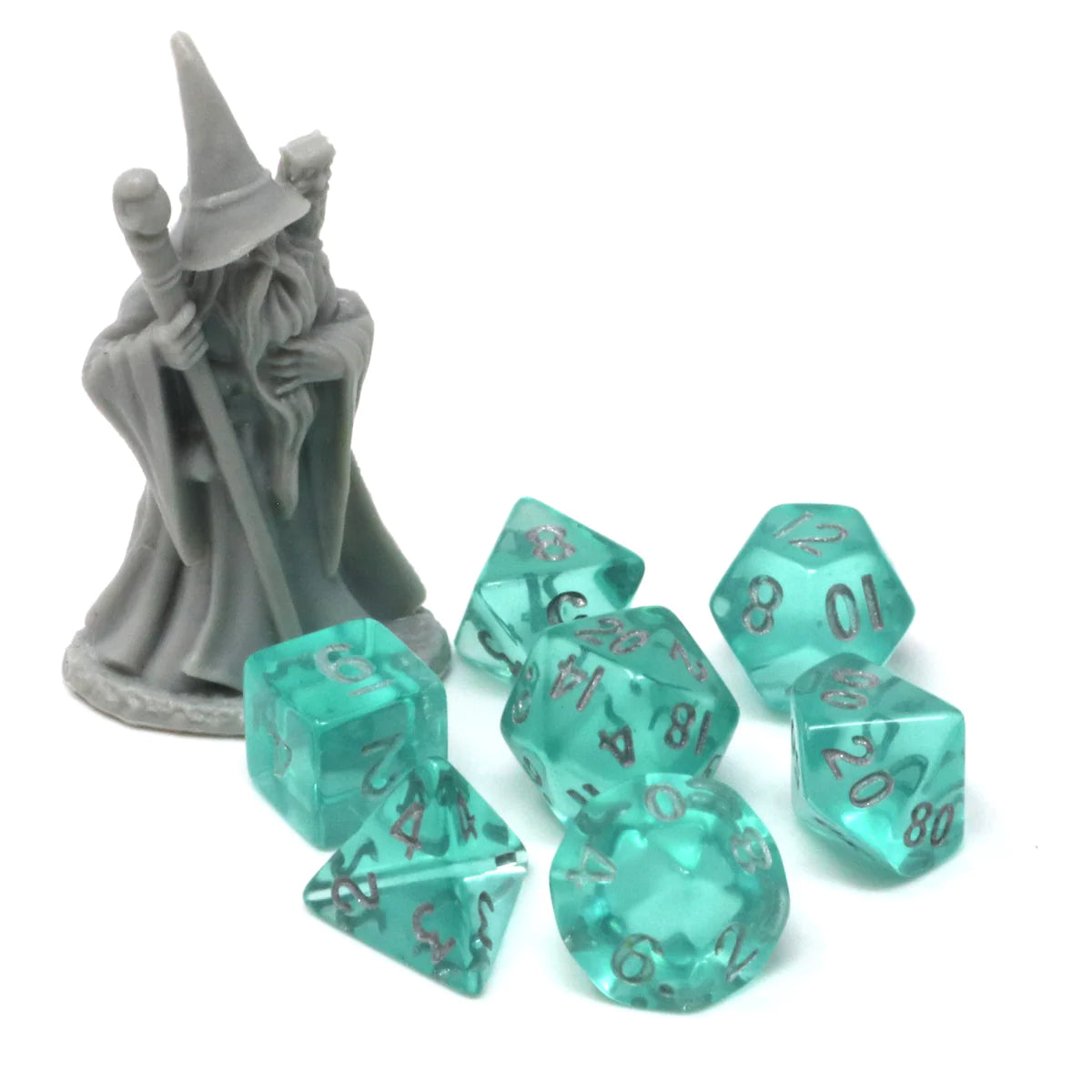 Die Hard Dice Critlings 7pc Mini RPG Set - Minty Breeze