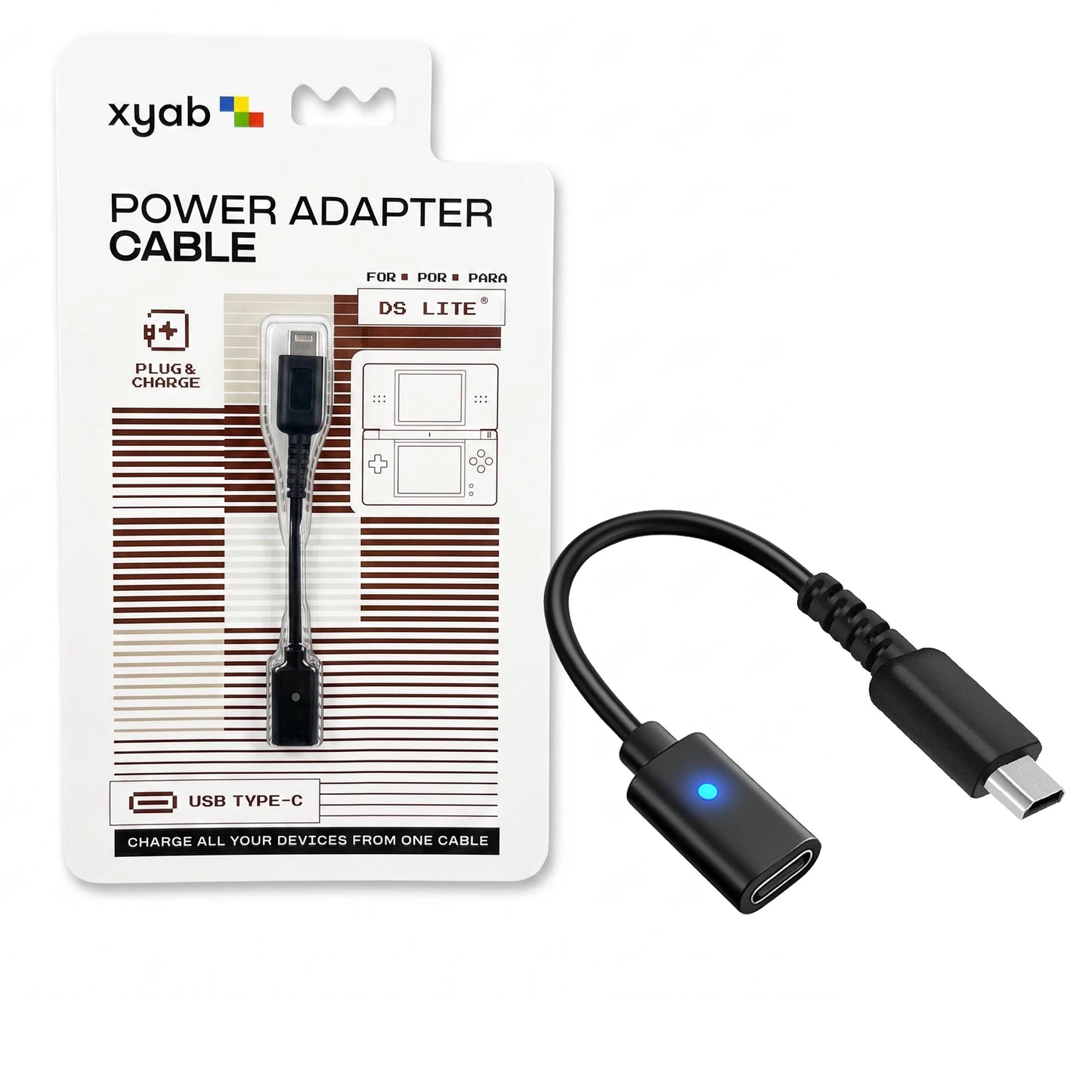 XYAB: USB C Power Adapter Cable - DS Lite