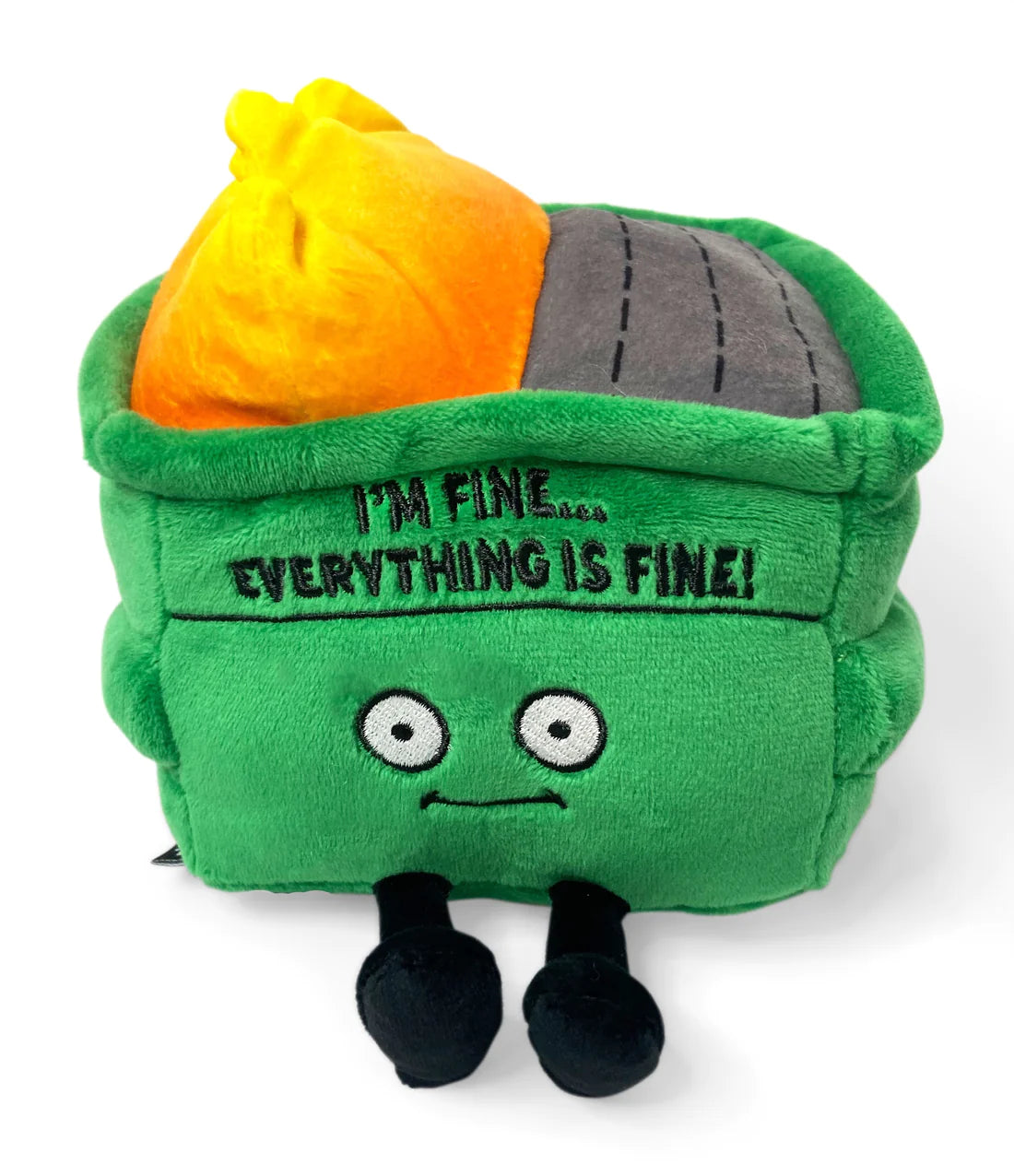 Punchkins "I'm Fine - Everything is Fine" Plush Dumpster Fire