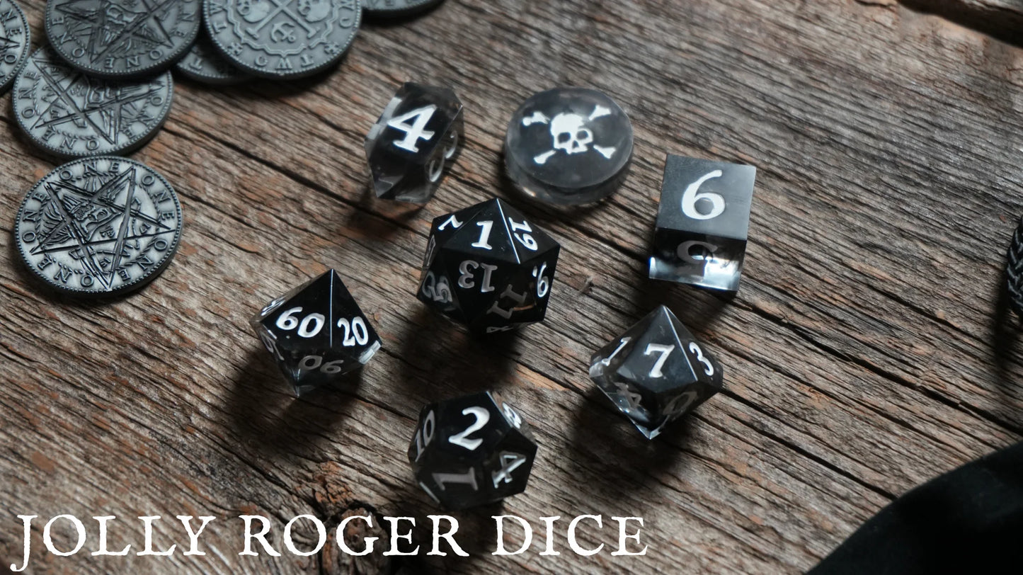 Pirate Borg: Resin Dice - Jolly Roger
