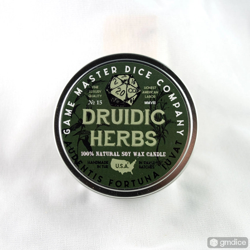 Game Master Dice Candle - Druidic Herbs (1.4 oz.)