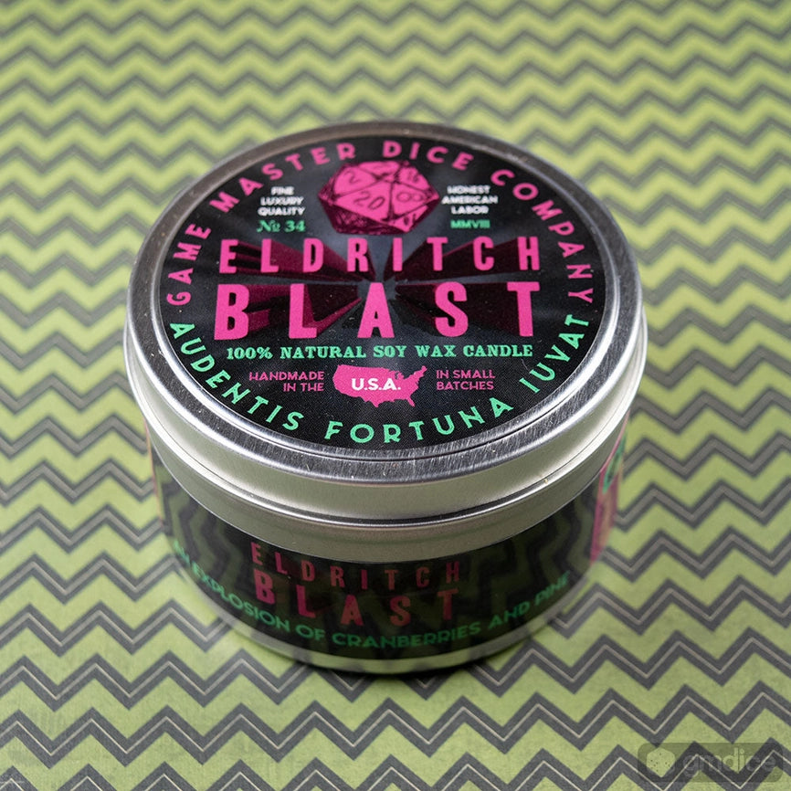 Game Master Dice Candle - Eldritch Blast (8 oz.)