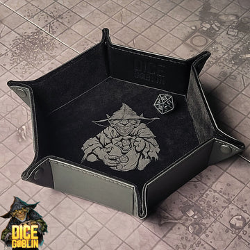 Dice Goblin Hexagon Snap Folding Dice Tray - Black