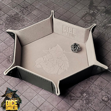 Dice Goblin Hexagon Snap Folding Dice Tray - Gray