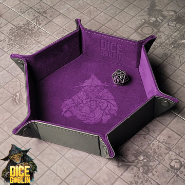 Dice Goblin Hexagon Snap Folding Dice Tray - Purple