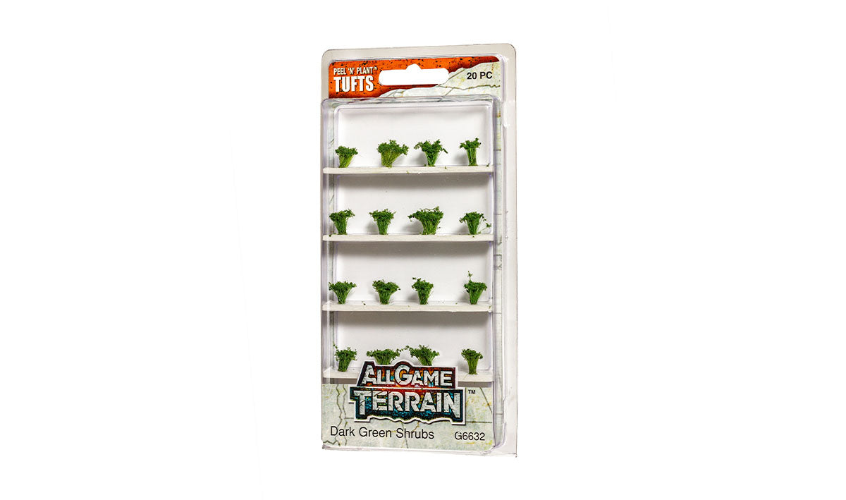 All Game Terrain: Tufts - Dark Green Shrubs