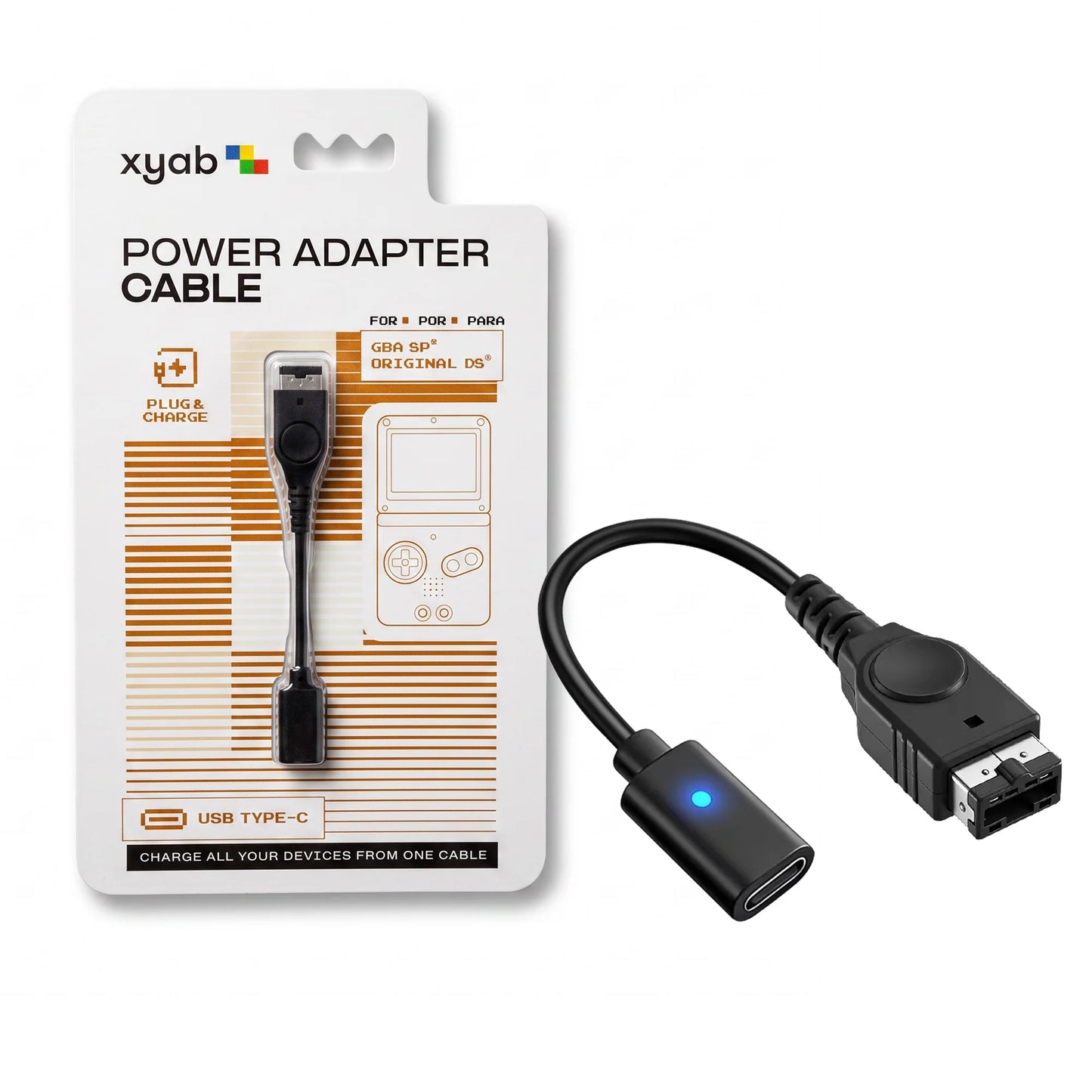 XYAB: USB C Power Adapter Cable - GBA SP
