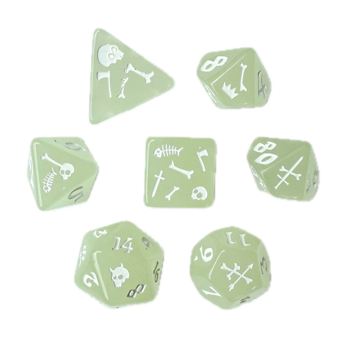 Black Oak Workshop 7-Dice Set: Gelatinous Cube