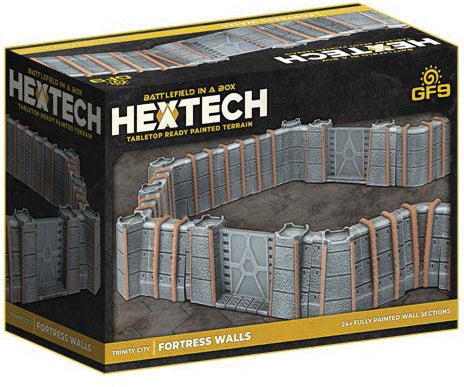 Hextech: Trinity City - Fortress Walls (x24) - Grey