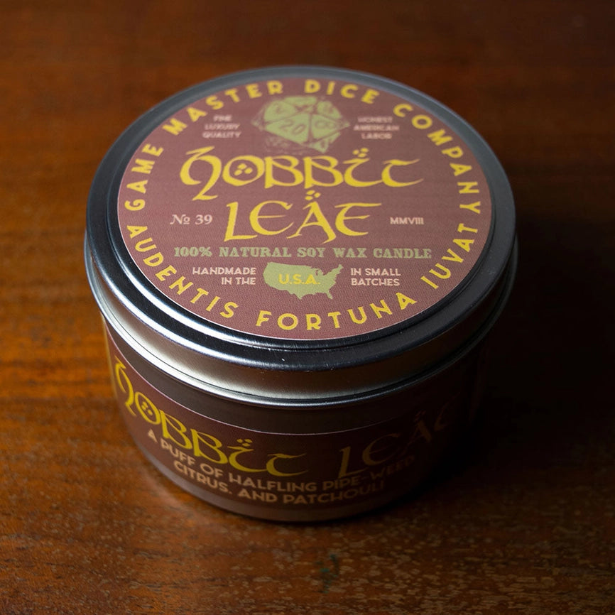 Game Master Dice Candle - Hobbit Leaf (8 oz.)