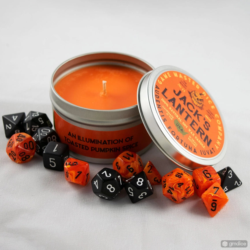 Game Master Dice Candle - Jack's Lantern (8 oz.)