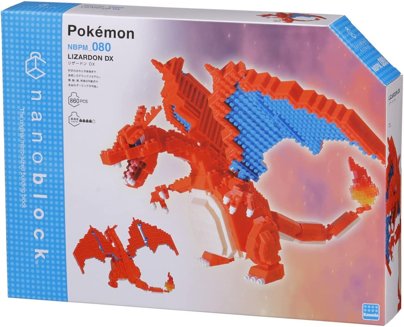 Nanoblock Pokemon Series: Charizard (Deluxe)