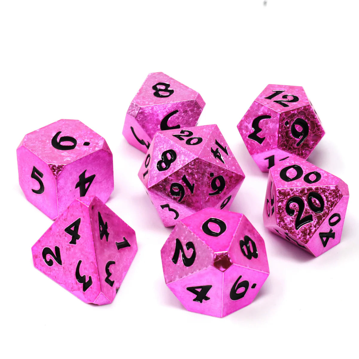 Die Hard Dice 7 Die Dice Set: Rosefire Fury